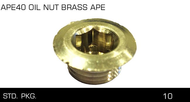 APE40 OIL NUT BRASS APE